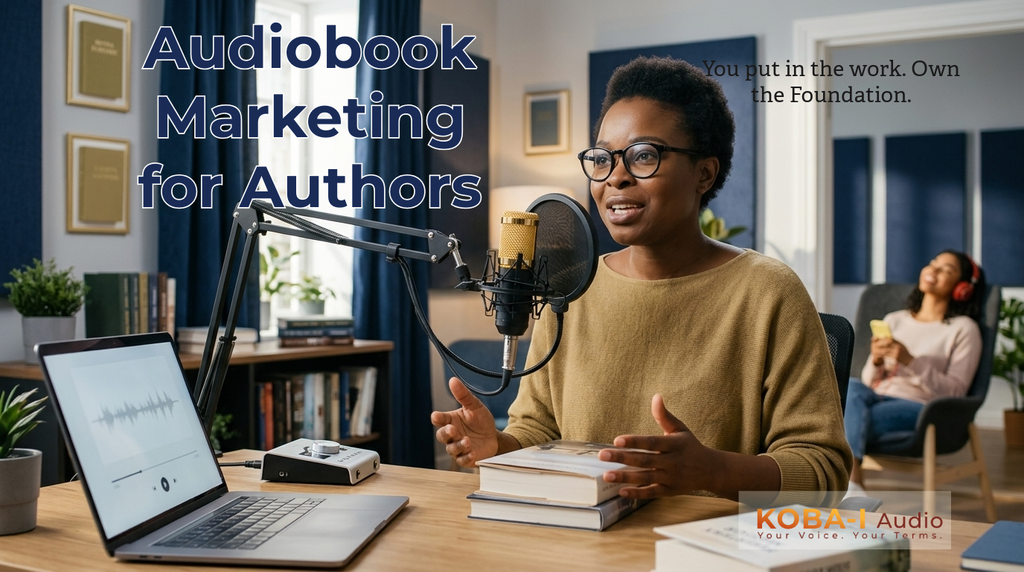Author indpendently making her own audiobook