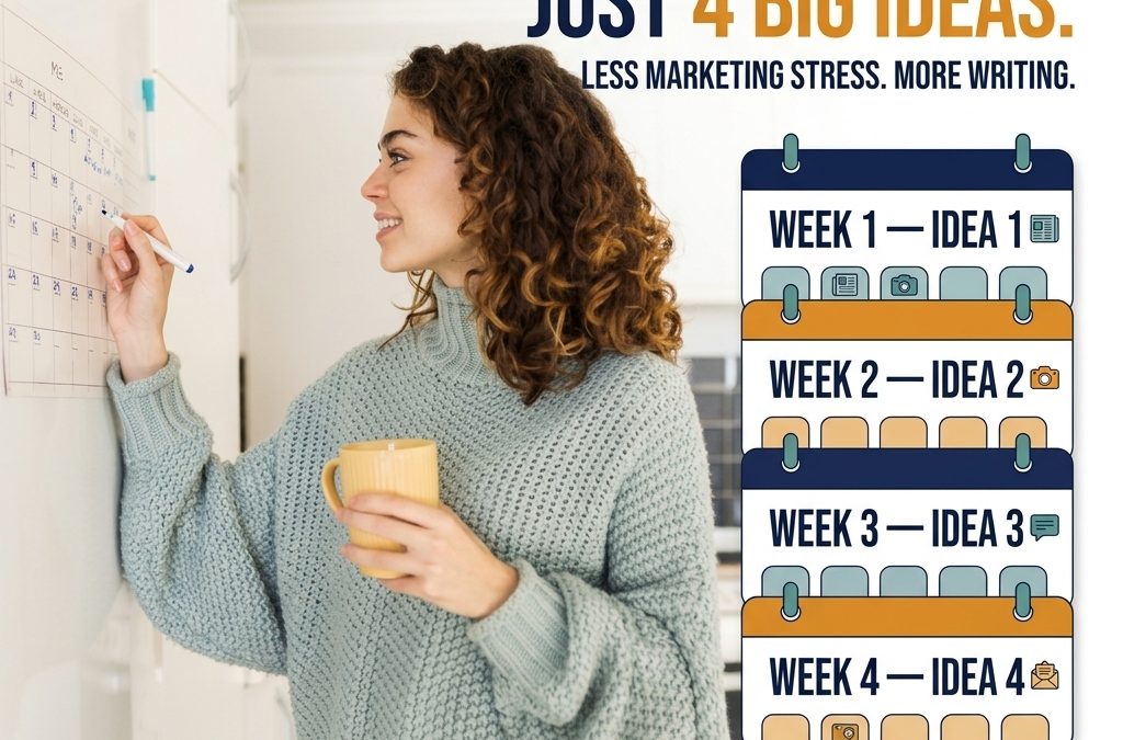 The 30-Day Author Content Calendar: A Manageable System for Writers
